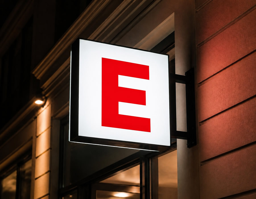 Eczane ışıklı tabelası